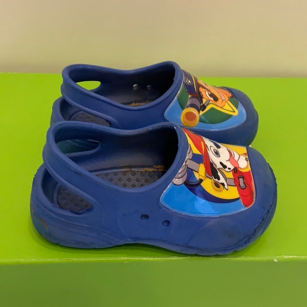 Paw patrol croc style sandals clogs 5/6‎